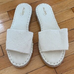 ALDO Women's Beige Slide Sandals